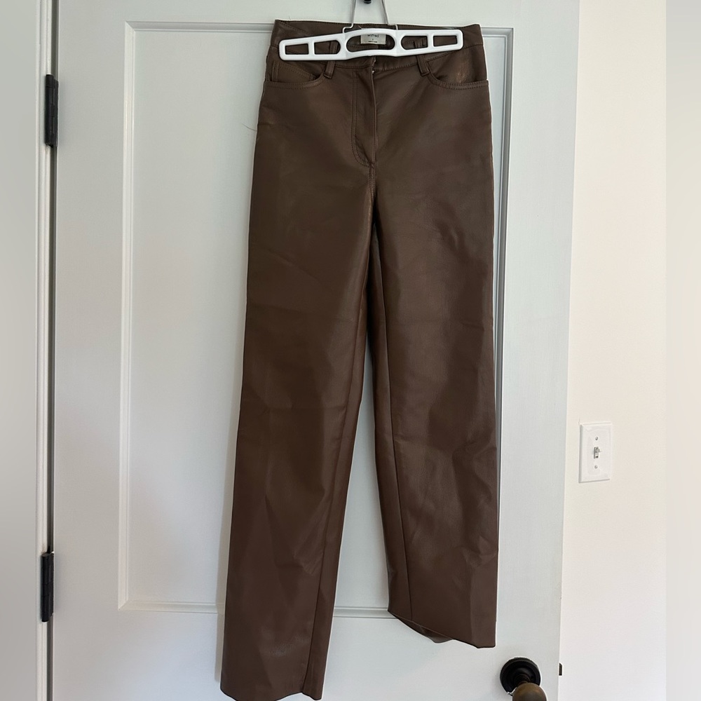 Wilfred Artitzia Brown Leather Pants